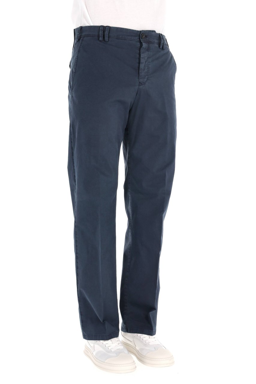 PT Torino Michael Model Delavé Cotton Trousers Zwart