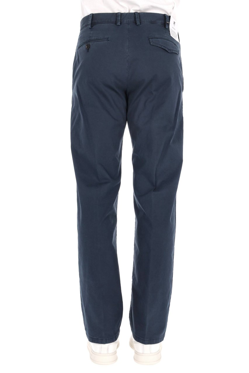 PT Torino Michael Model Delavé Cotton Trousers Zwart