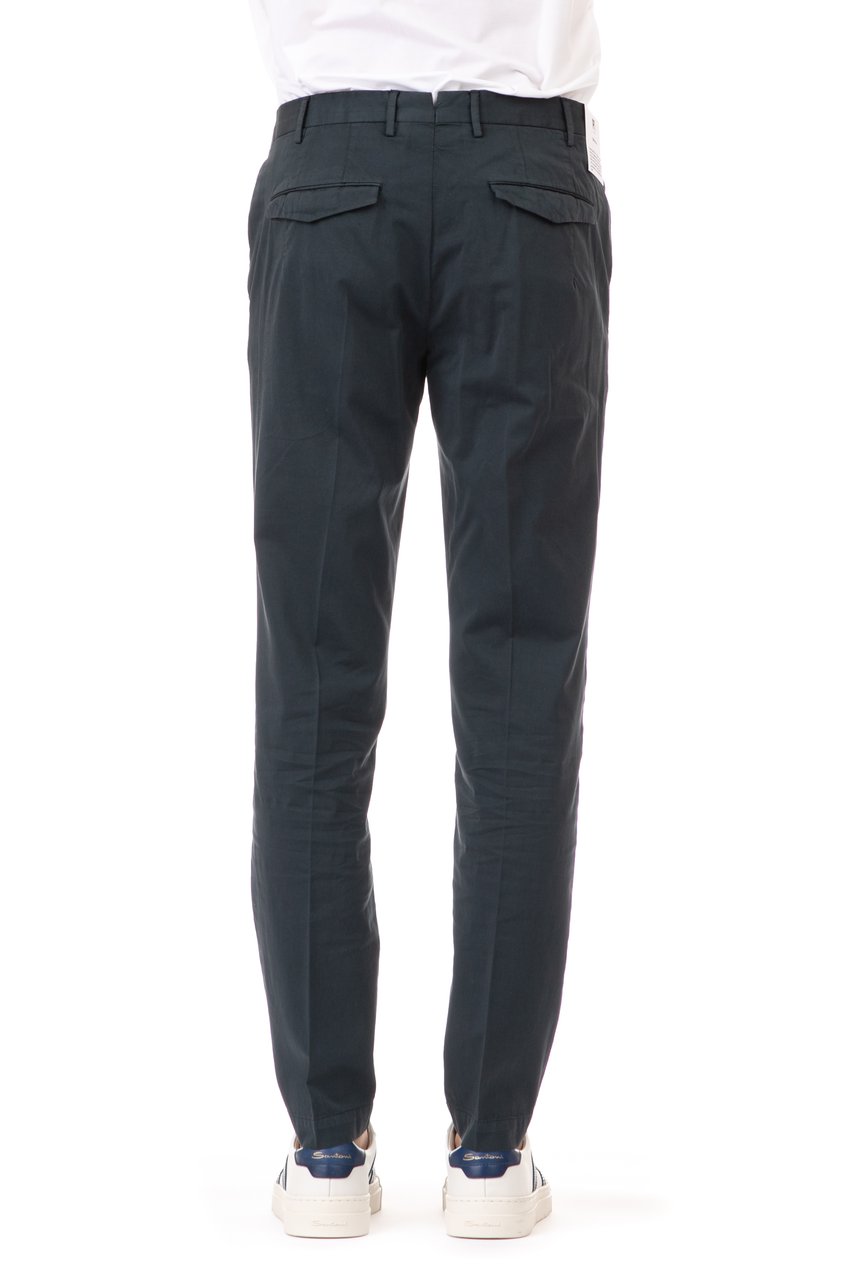 PT Torino Cotton-Silk Master Fit Trousers Zwart