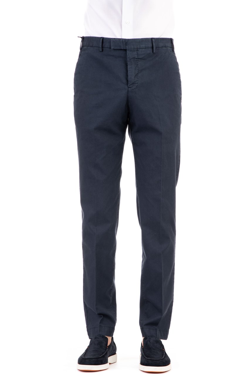 PT Torino Cotton Twill Master Fit Trousers Zwart