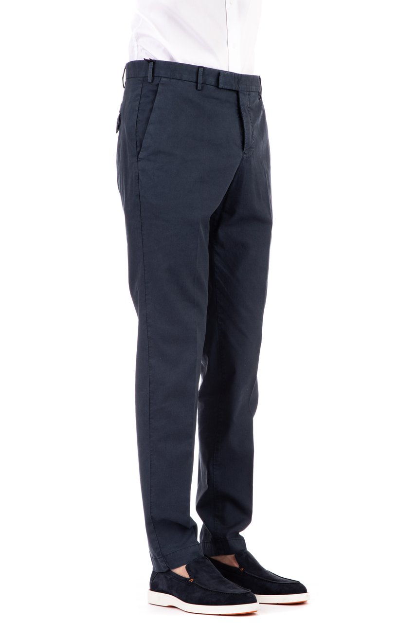 PT Torino Cotton Twill Master Fit Trousers Zwart