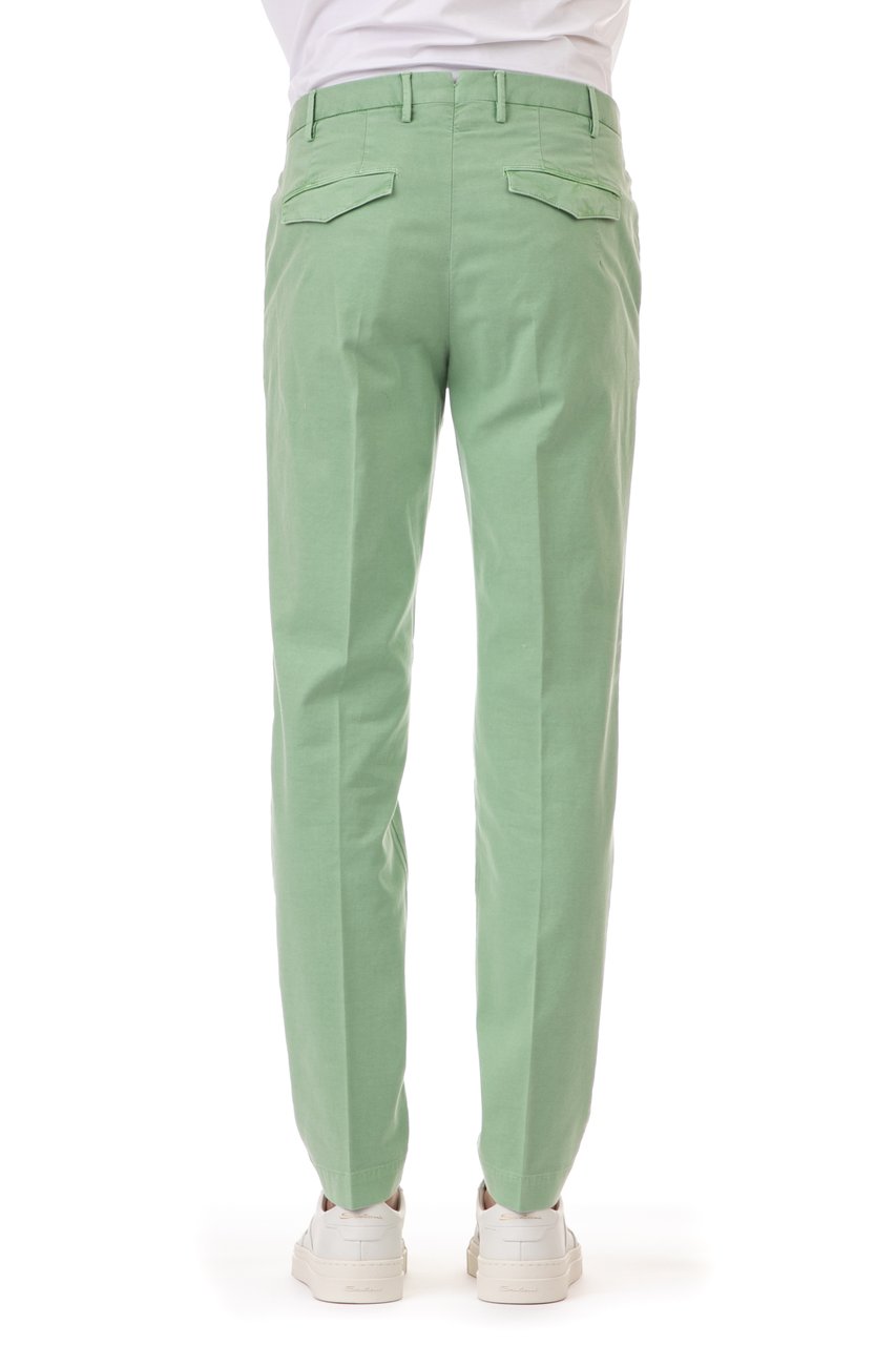 PT Torino Delavé Stretchmaster Cotton Trousers Groen