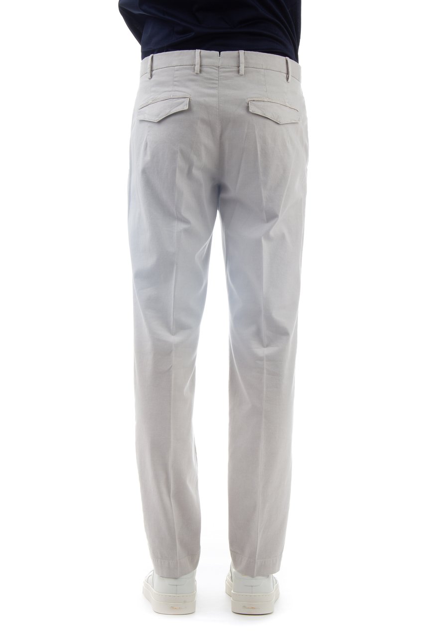 PT Torino Delave Stretch Cotton Master Fit Trousers Wit