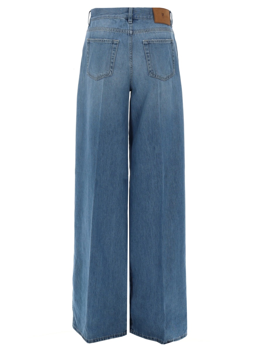 PT Torino Light Blue High Waist Faded Jeans Blauw