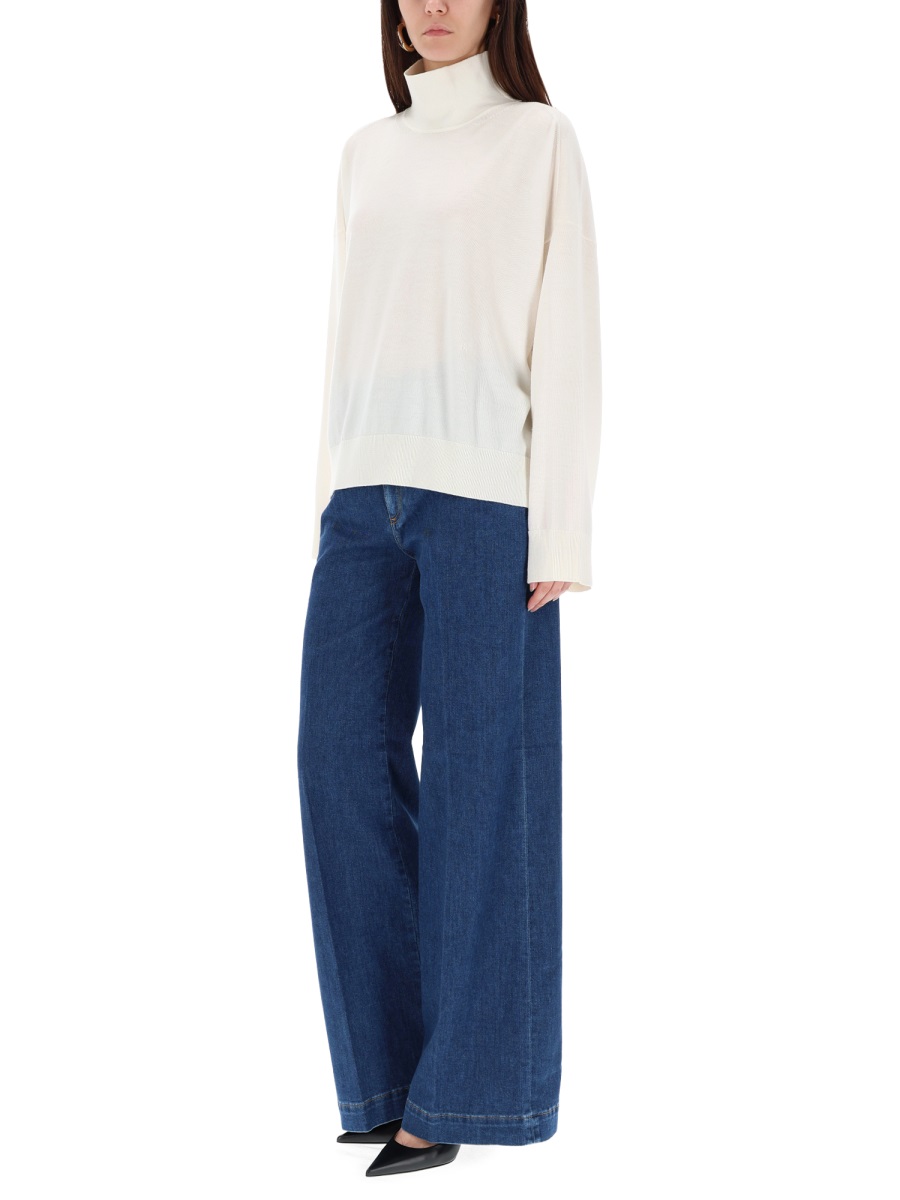 PT Torino Blue Cotton Poppy High-Waist Jeans Groen