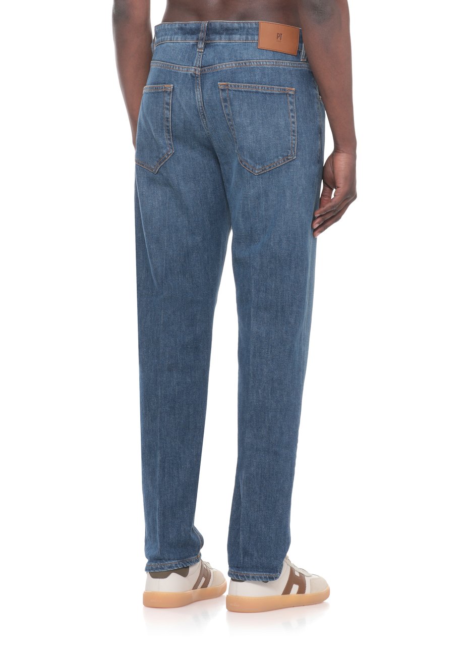 PT Torino Reggae Tapered Cotton Comfort Jeans Blauw