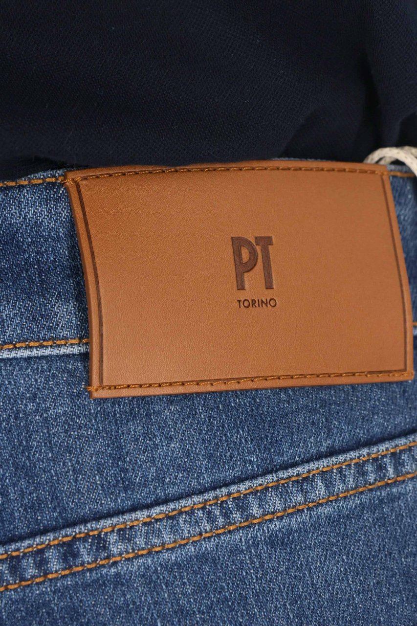 PT Torino Reggae Tapered Cotton Comfort Jeans Blauw