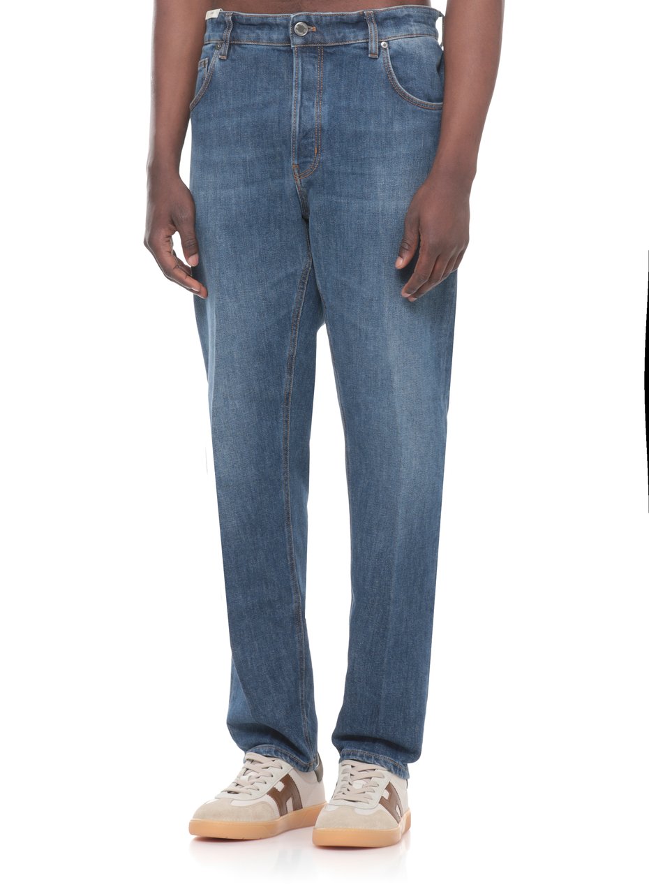PT Torino Reggae Tapered Cotton Comfort Jeans Blauw