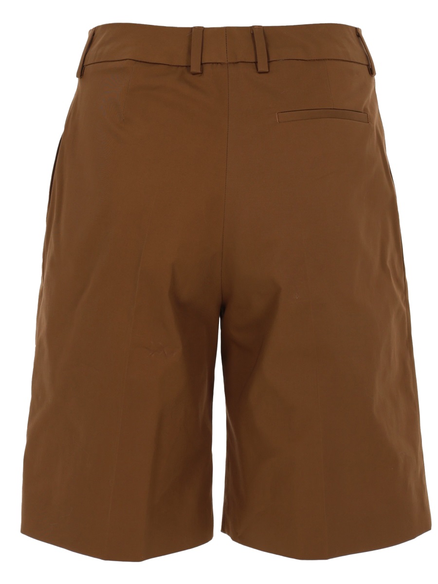 PT Torino Simone Cotton-Blend Tailored Shorts Rood
