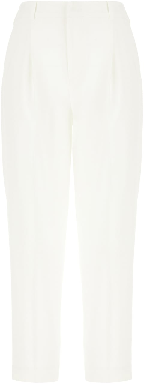 PT Torino Pt Torino White stretch polyester pants Wit