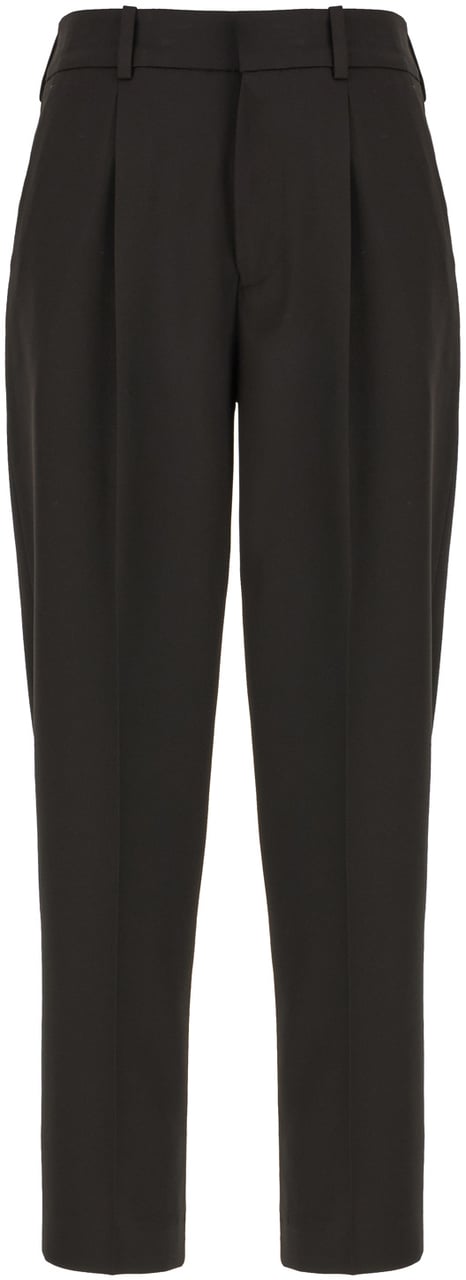 PT Torino Pt Torino Black stretch polyester pants Zwart