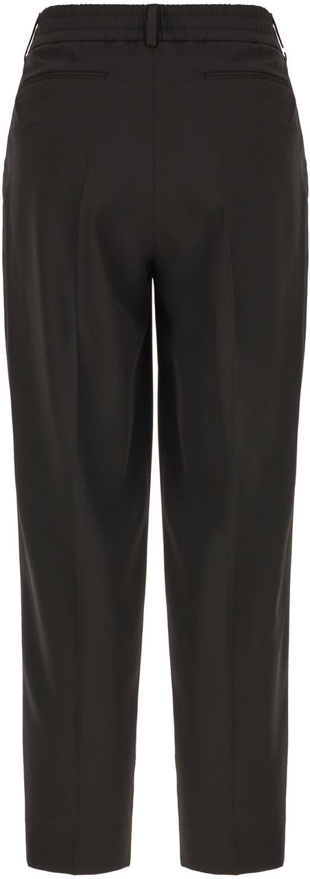 PT Torino Pt Torino Black stretch polyester pants Zwart