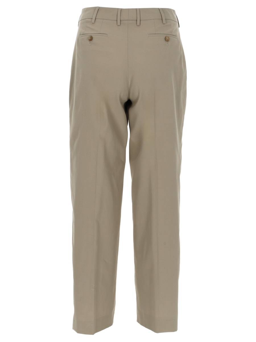 PT Torino Emma Cropped Tailored Mid-Rise Pants Groen