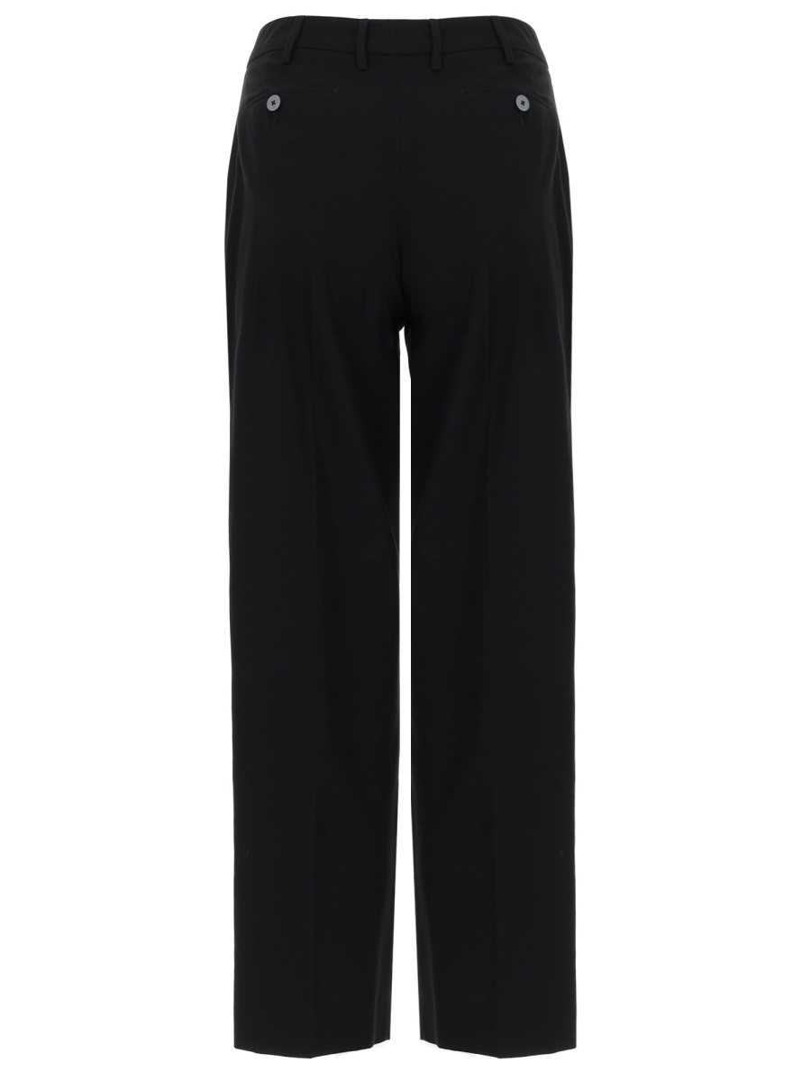 PT Torino Neutrals Emma Minimalist Straight Cotton Pants Zwart