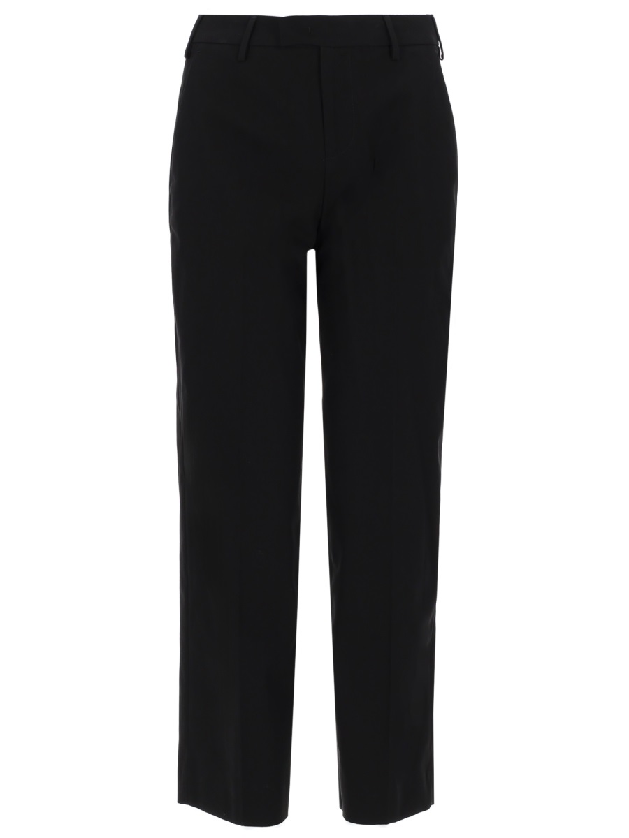 PT Torino Neutrals Emma Minimalist Straight Cotton Pants Zwart