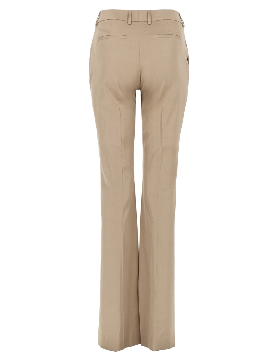 PT Torino Neutrals Elsa Soft Textured Flared Pants Neutraal