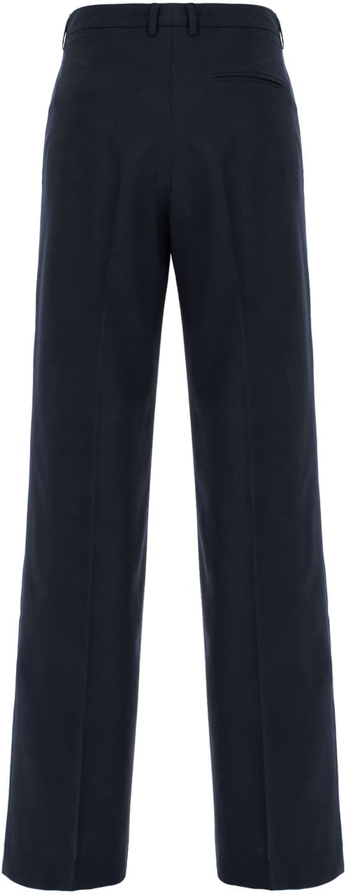 Pt Torino Black stretch wool pants Zwart