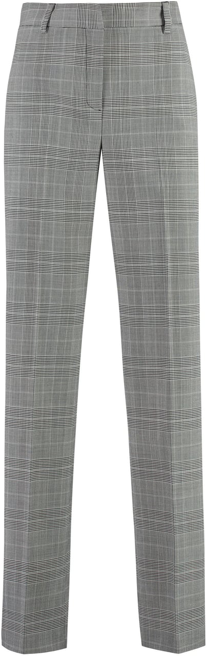 PT Torino Prince-of-Wales checked trousers Grijs