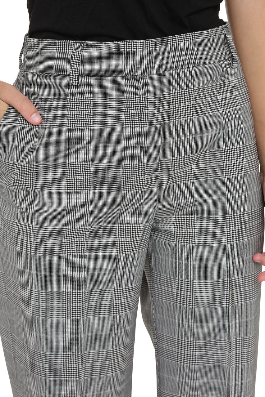 PT Torino Prince-of-Wales checked trousers Grijs