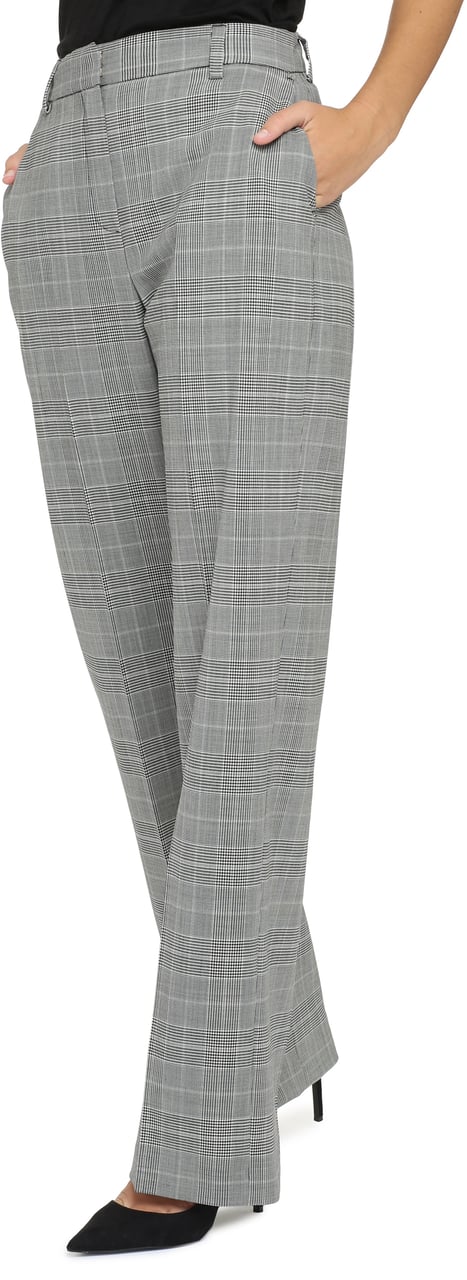PT Torino Prince-of-Wales checked trousers Grijs