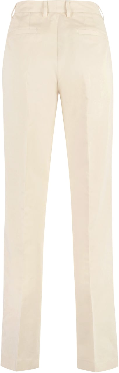 PT Torino Ambra cotton-linen trousers Neutraal