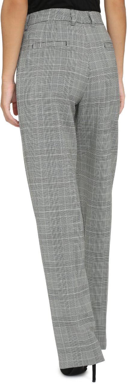PT Torino Prince-of-Wales checked trousers Grijs