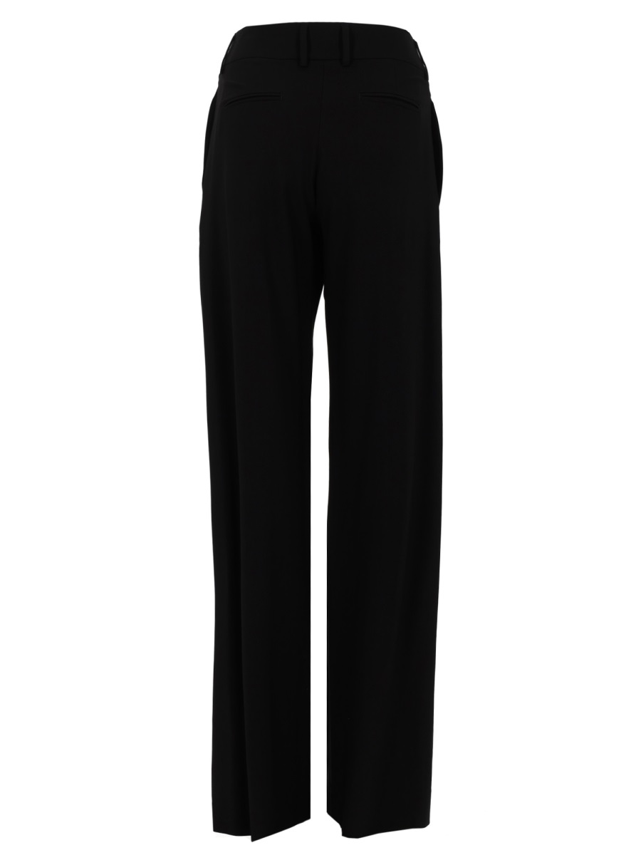PT Torino Neutrals Nicol High Waist Viscose-Blend Pants Zwart