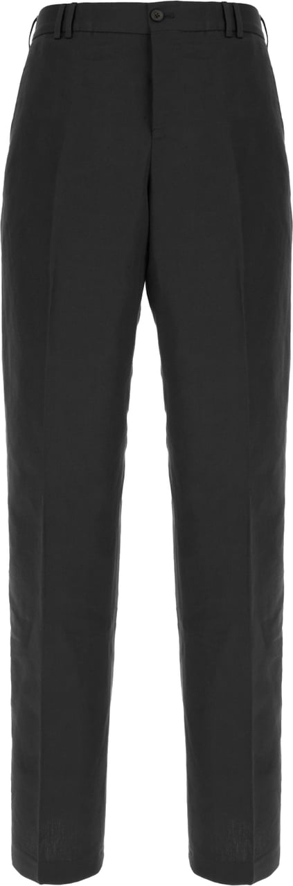 Pt Torino Black stretch wool pants Zwart