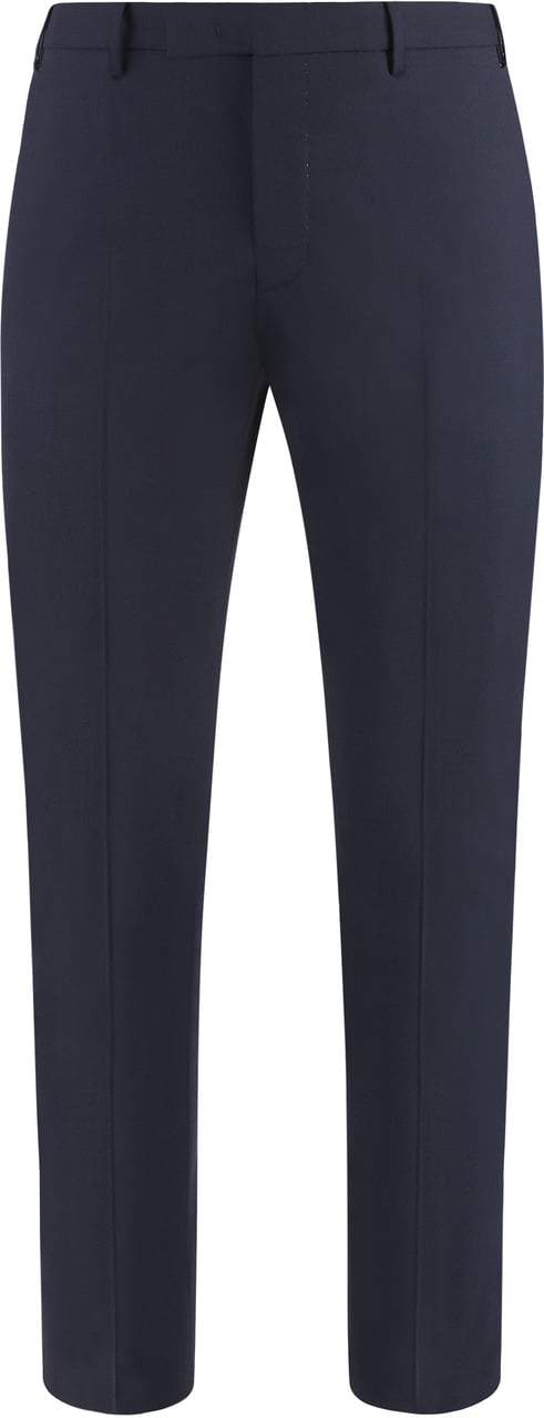 PT Torino Dieci stretch wool trousers Blauw