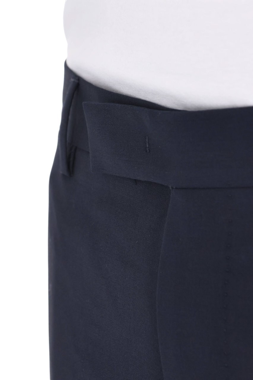 PT Torino Dieci Fit Tropical Wool Trousers Zwart