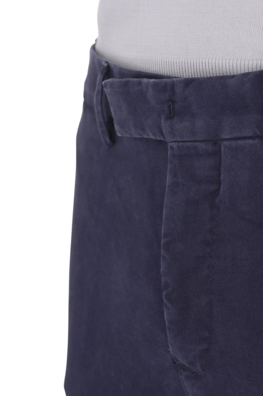 PT Torino Master Fit Faded Cotton Trousers Zwart