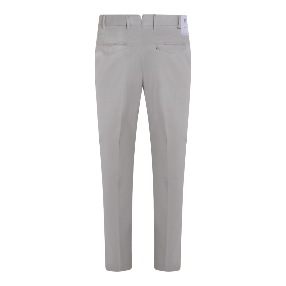 PT Torino Tailored Grey Trousers with Straight Leg Silhouette Grijs