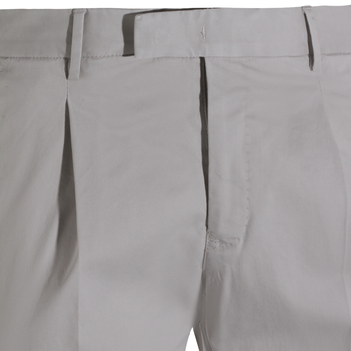 PT Torino Tailored Grey Trousers with Straight Leg Silhouette Grijs