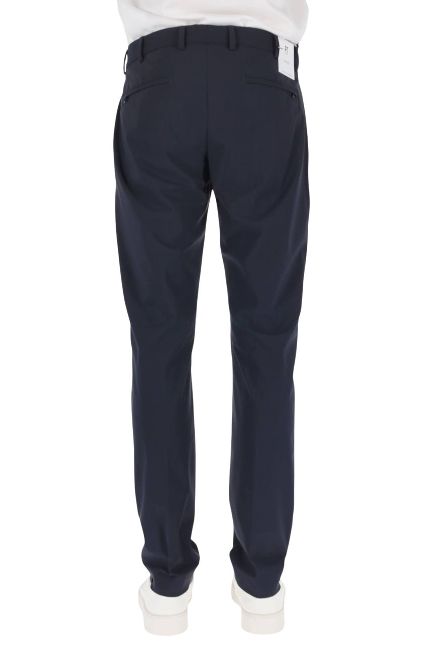 PT Torino Superlight Epsilon Fit Trousers with Minimalist Design Blauw