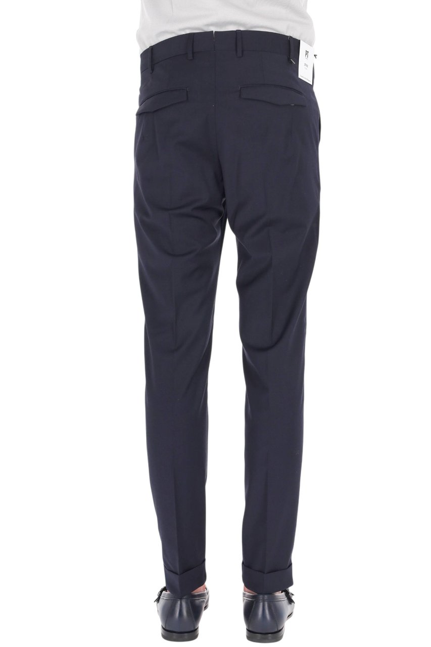 PT Torino Master Fit Travel Wool Formal Pants Zwart