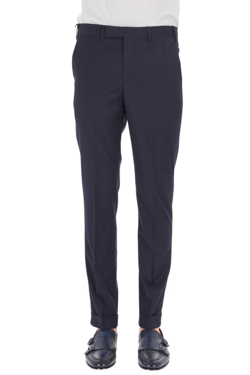 PT Torino Master Fit Travel Wool Formal Pants Zwart