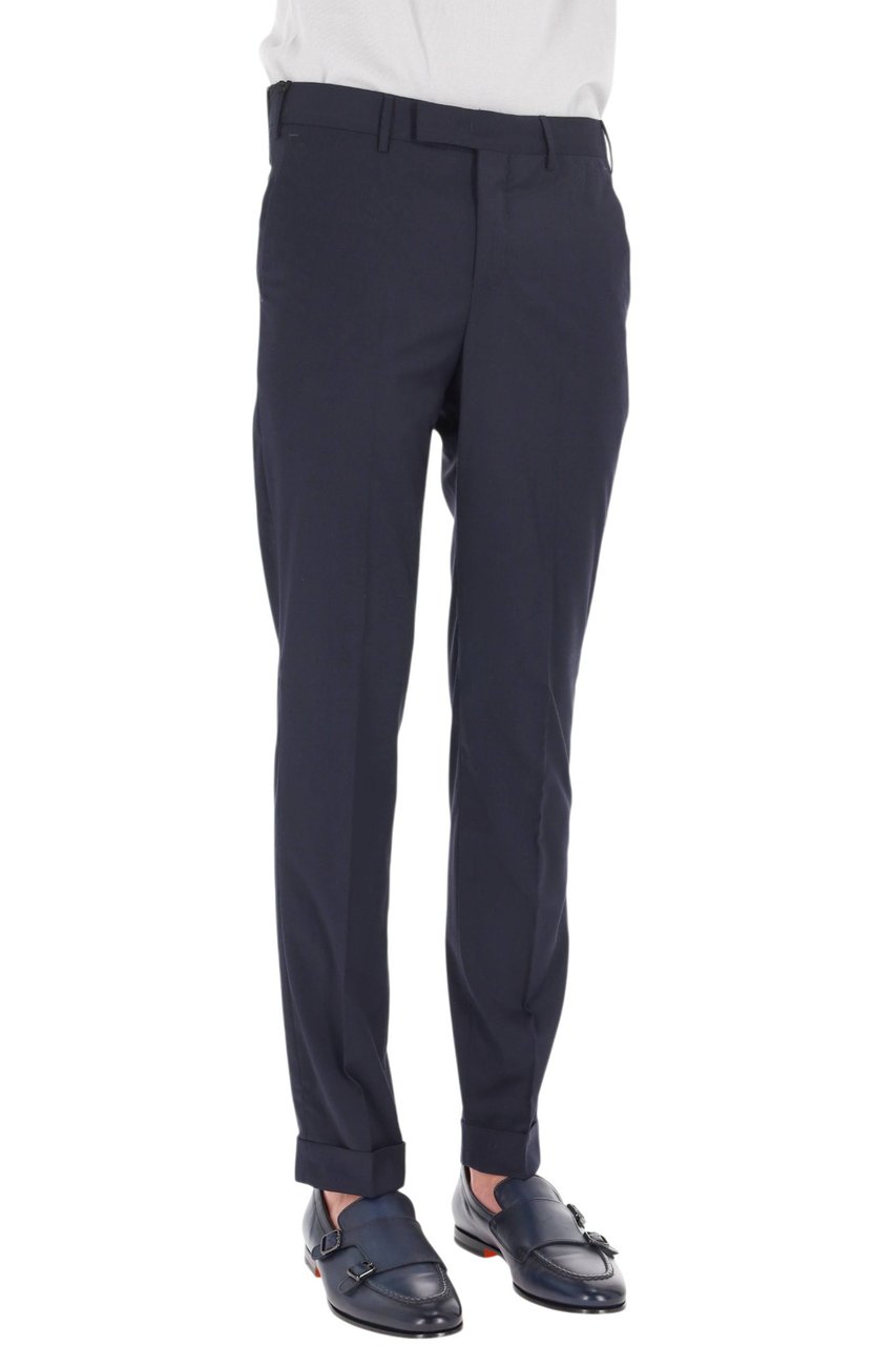 PT Torino Master Fit Travel Wool Formal Pants Zwart