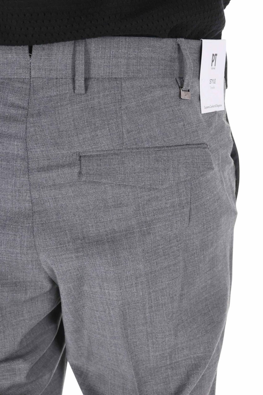 PT Torino Master Fit Washable Wool Pants Grijs