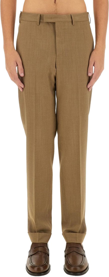 PT Torino Straight Leg Pants Neutraal