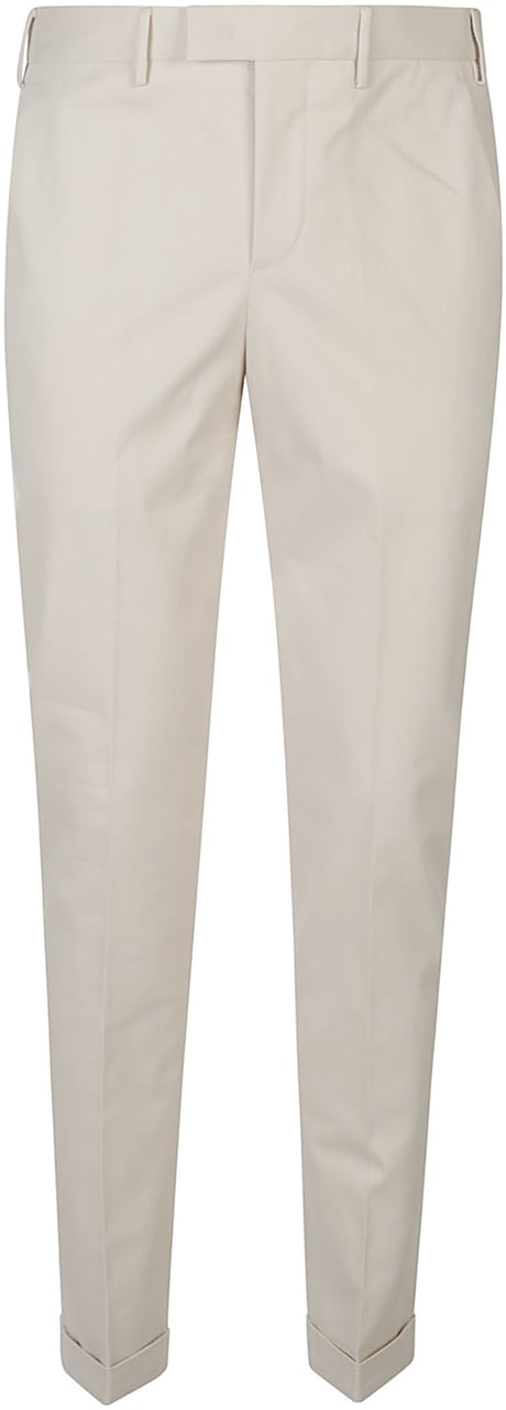 PT Torino Master Flat Front Pant White Wit