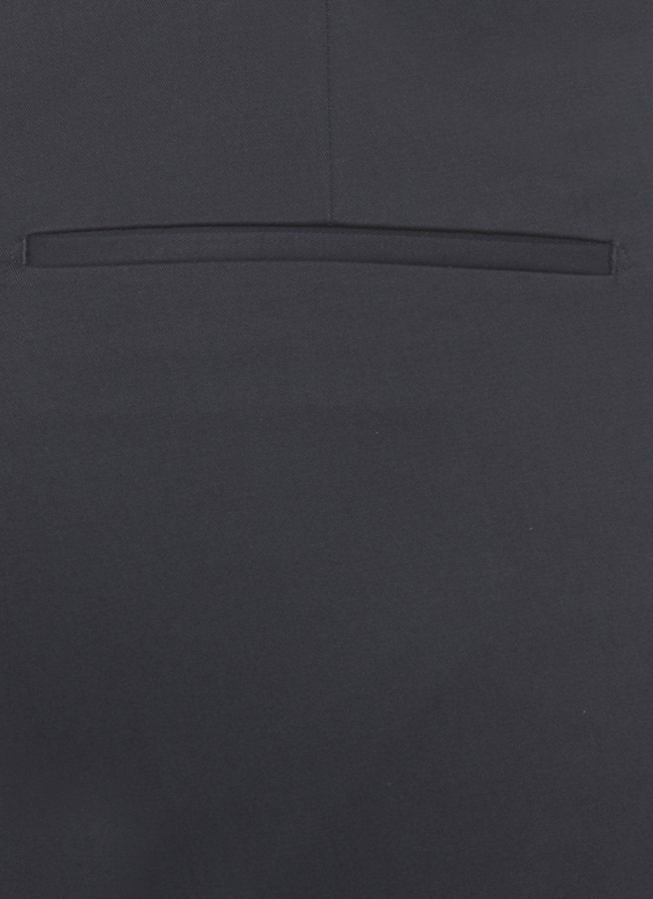 PT Torino Blue Cotton Straight-Leg Pants Zwart