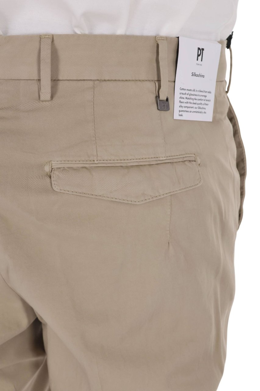 PT Torino Silkochino Garment-Dyed Master Chino Pants Roze