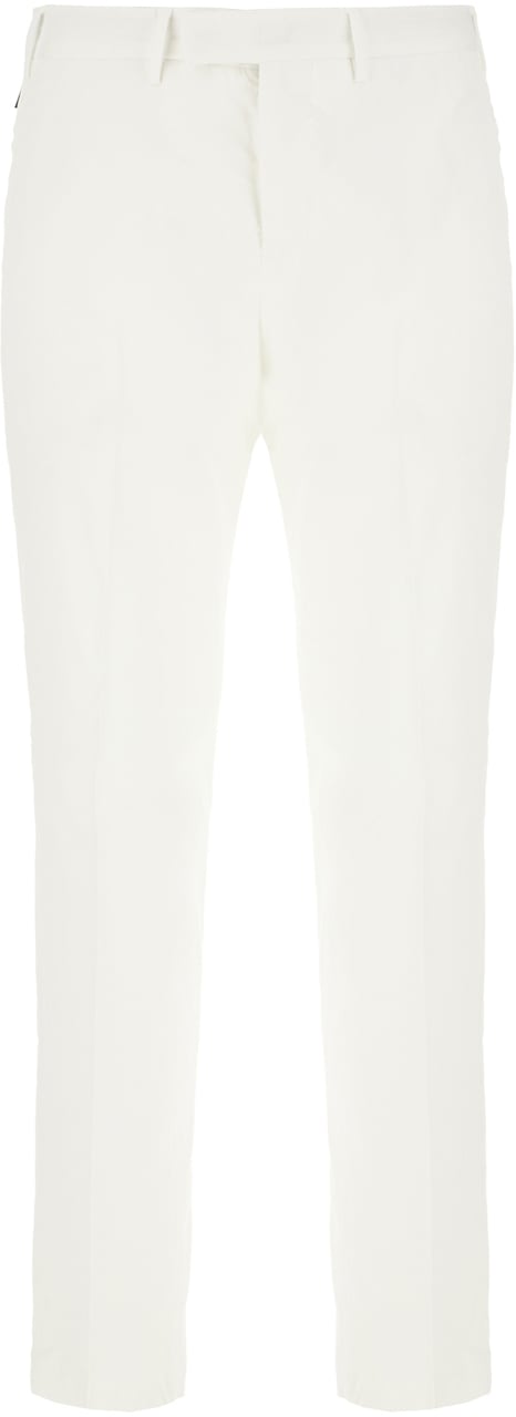 PT Torino Pt Torino White stretch lyocell blend pants Wit
