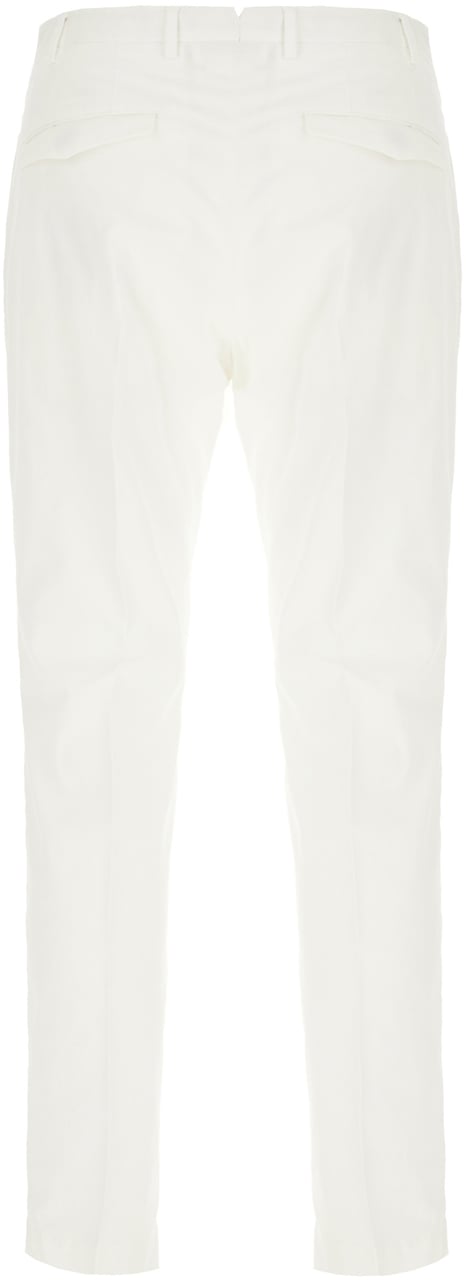 PT Torino Pt Torino White stretch lyocell blend pants Wit