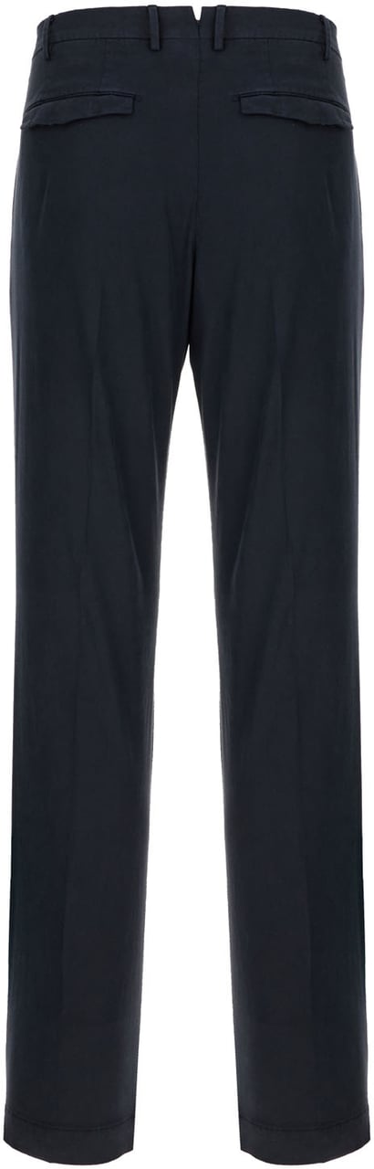 PT Torino Pt Torino Midnight blue stretch lyocell blend pants Blauw