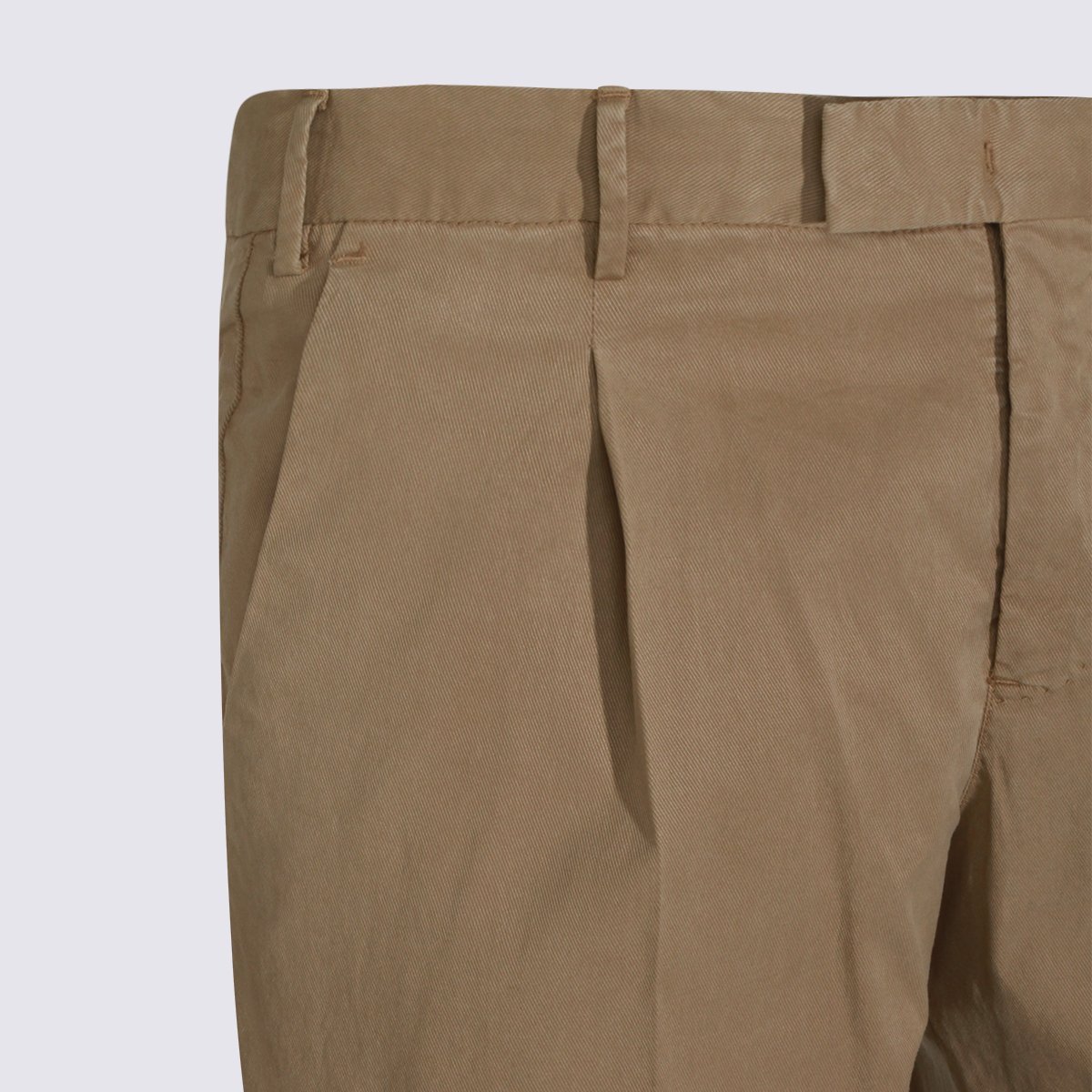 PT Torino Straight-Leg Trousers With Classic Design And Tailored Finish Bruin