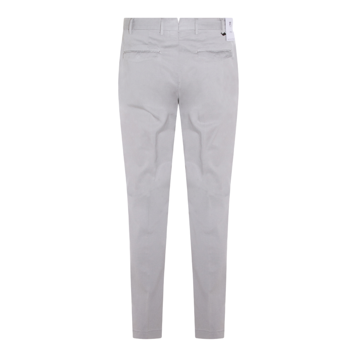 PT Torino Classic Tailored Grey Trousers With Straight Leg Design Grijs