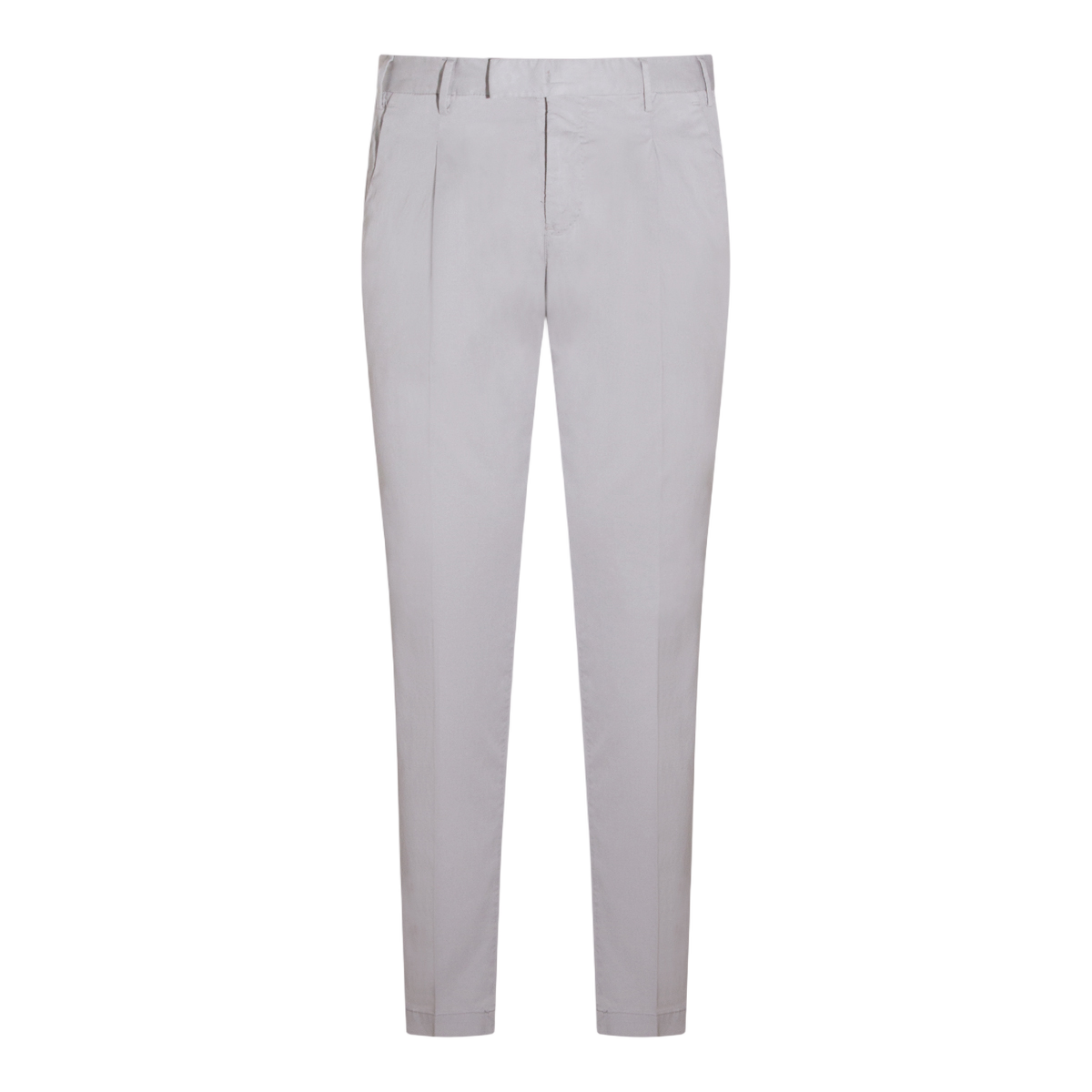 PT Torino Classic Tailored Grey Trousers With Straight Leg Design Grijs