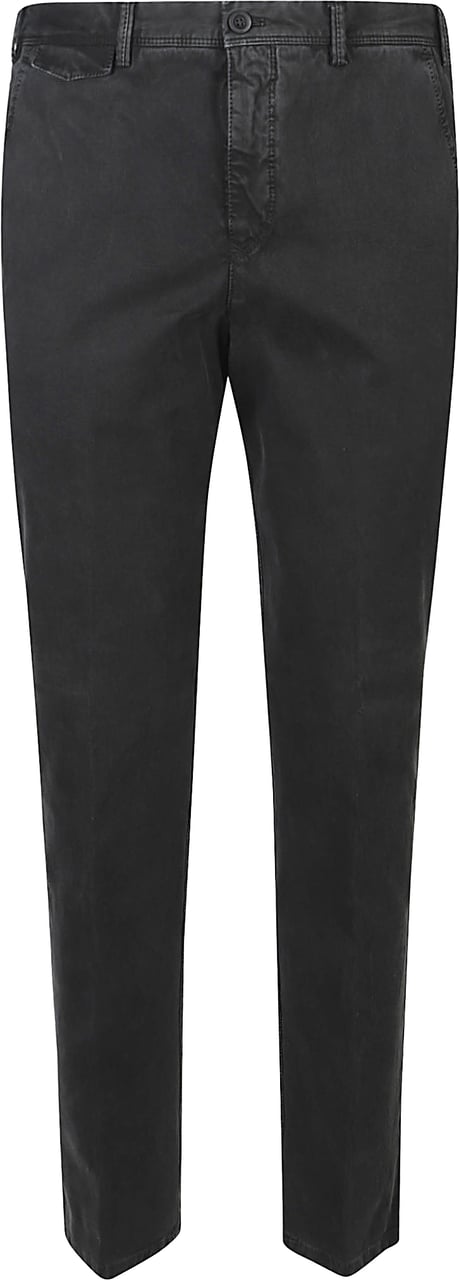 PT Torino Master Flat Front Pants Black Zwart