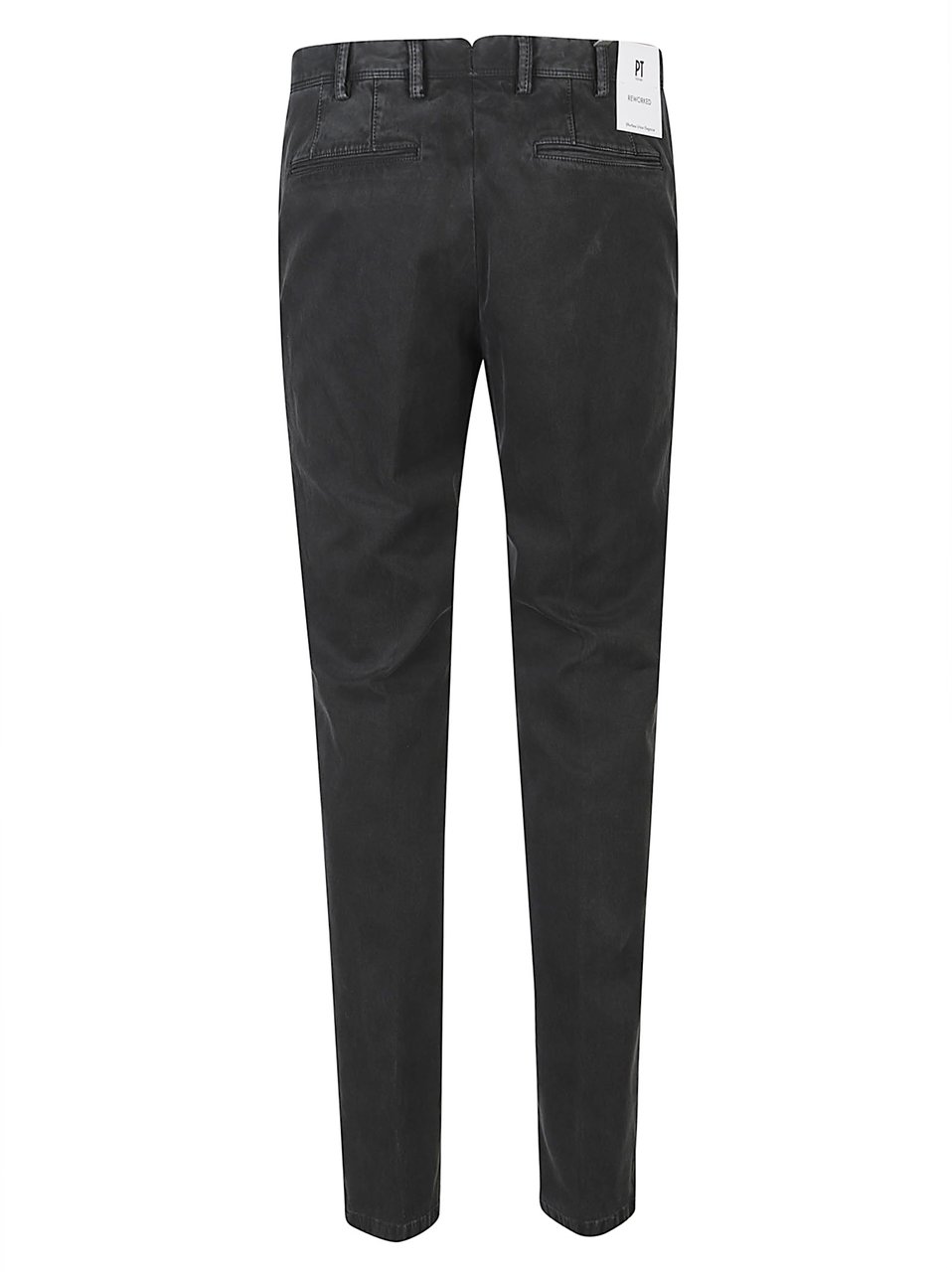 PT Torino Master Flat Front Pants Black Zwart